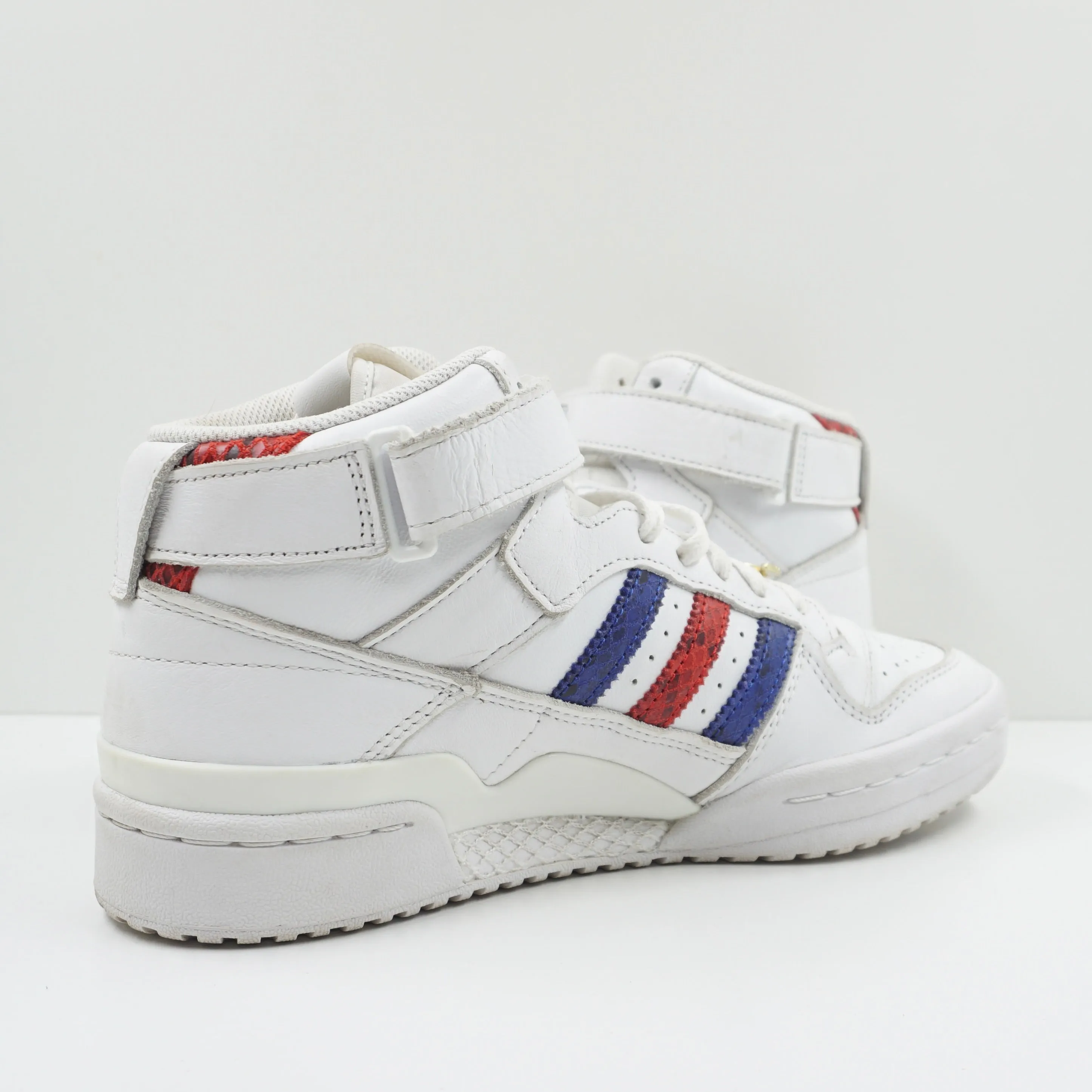 Adidas Forum Mid Cloud White Semi Lucid Blue Better Scarlet (W)