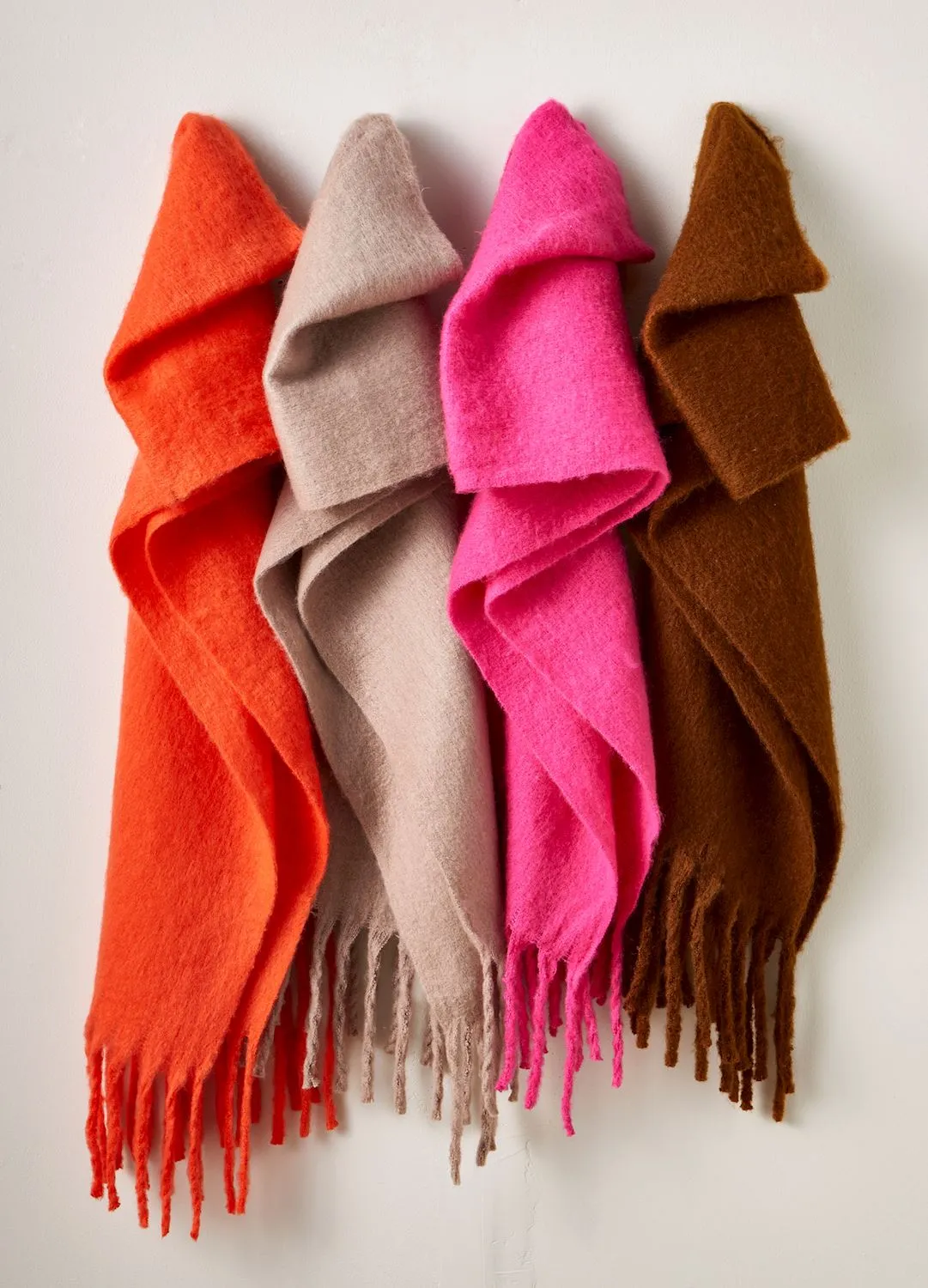 Ava Solid Brushed Scarf