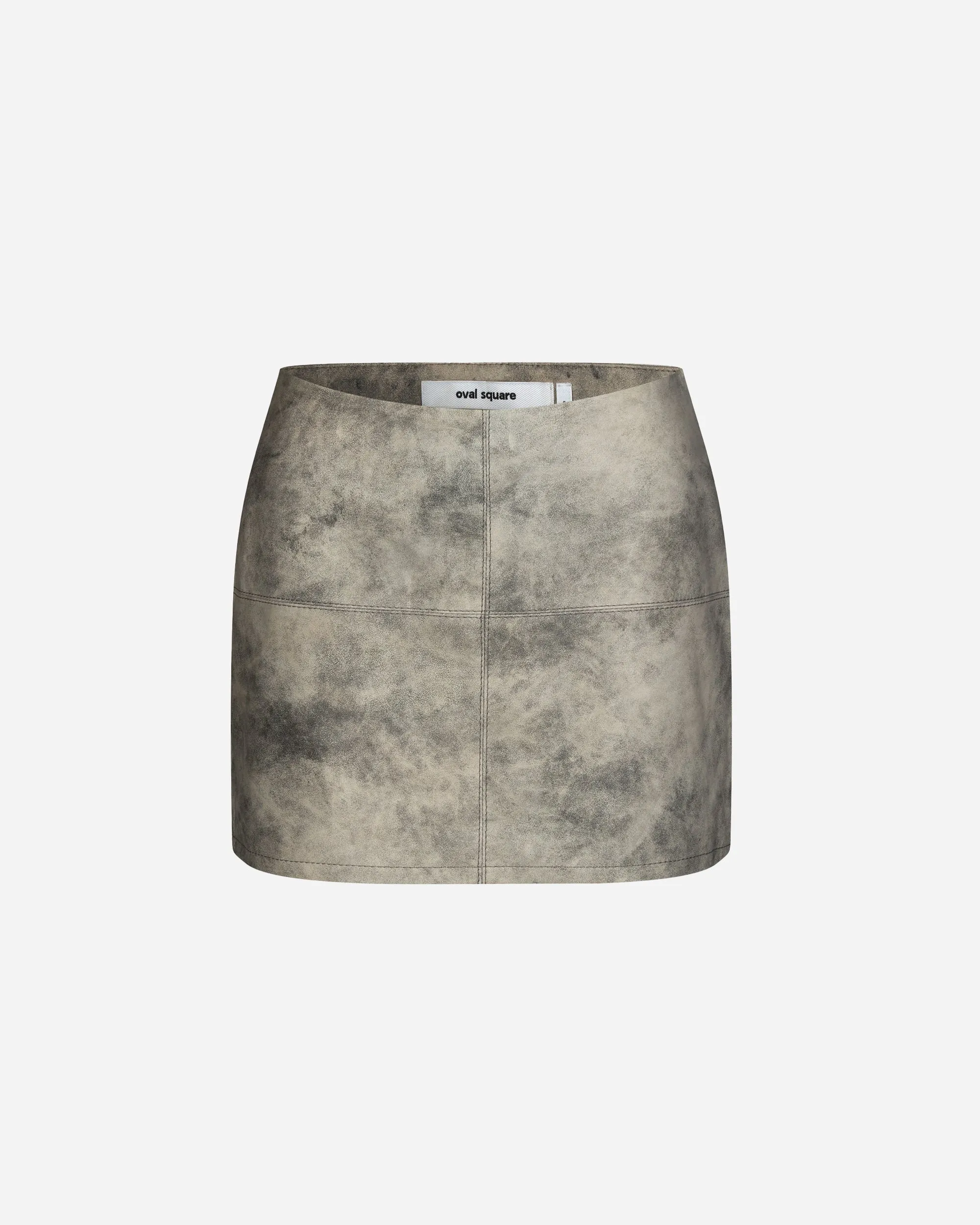 Beat Leather Skirt