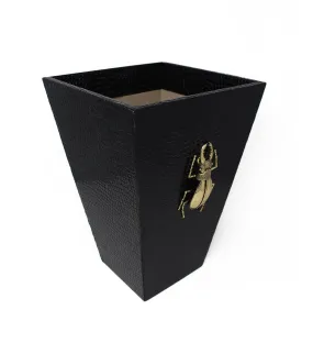 Beetle Embossed Wastebasket
