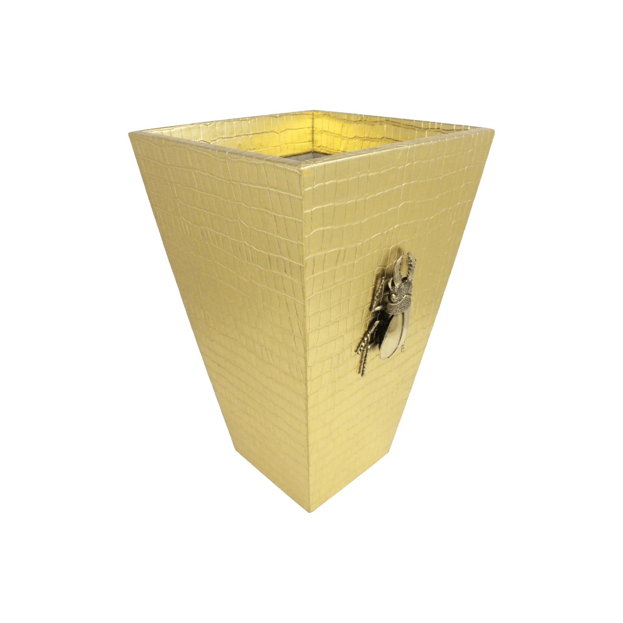 Beetle Embossed Wastebasket