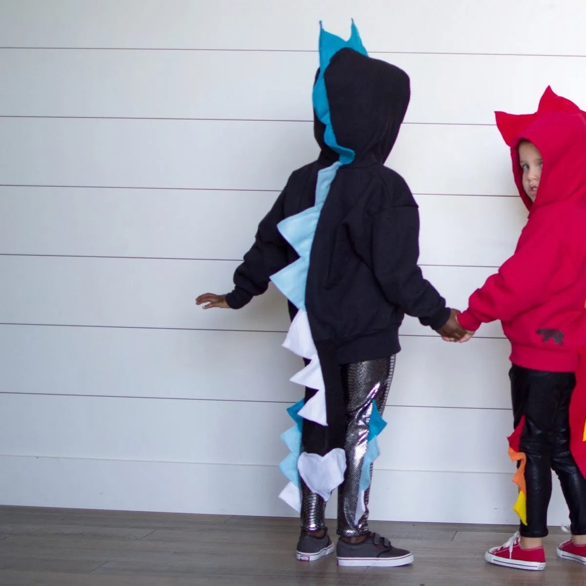 Black Dragon Hoodie With Tail - Ice Dragon