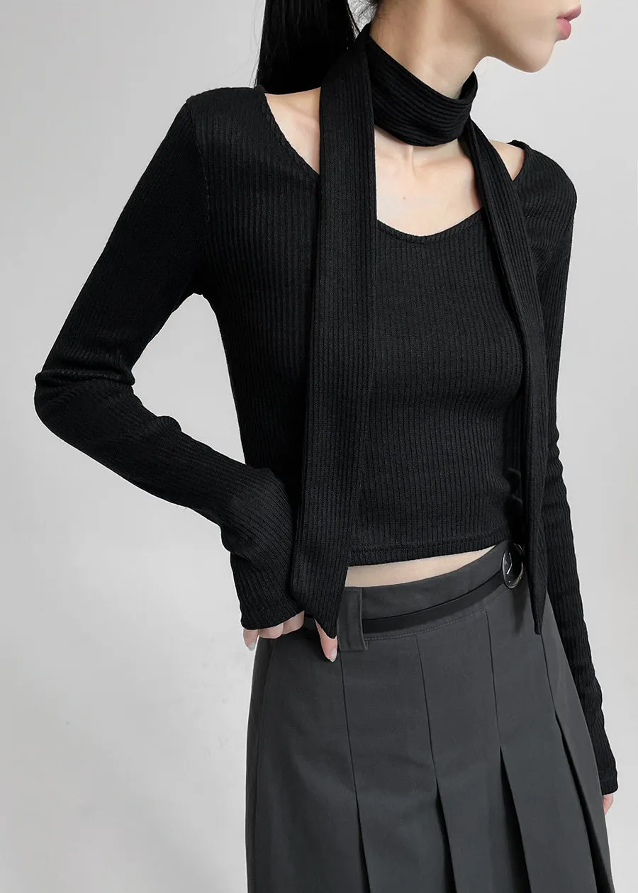 BLACKUP  |Street Style V-neck & Crew neck