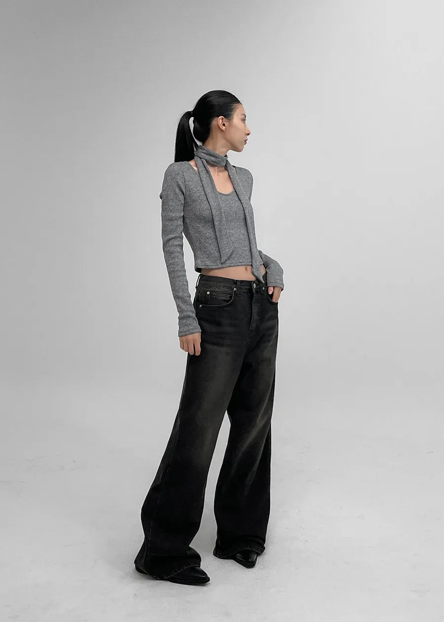 BLACKUP  |Street Style V-neck & Crew neck