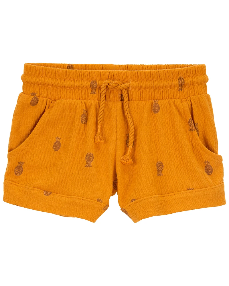 Carter's / OshKosh Baby Pineapple Pull-On French Terry Shorts