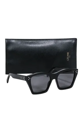 Celine - Black Square Cat Eye Sunglasses