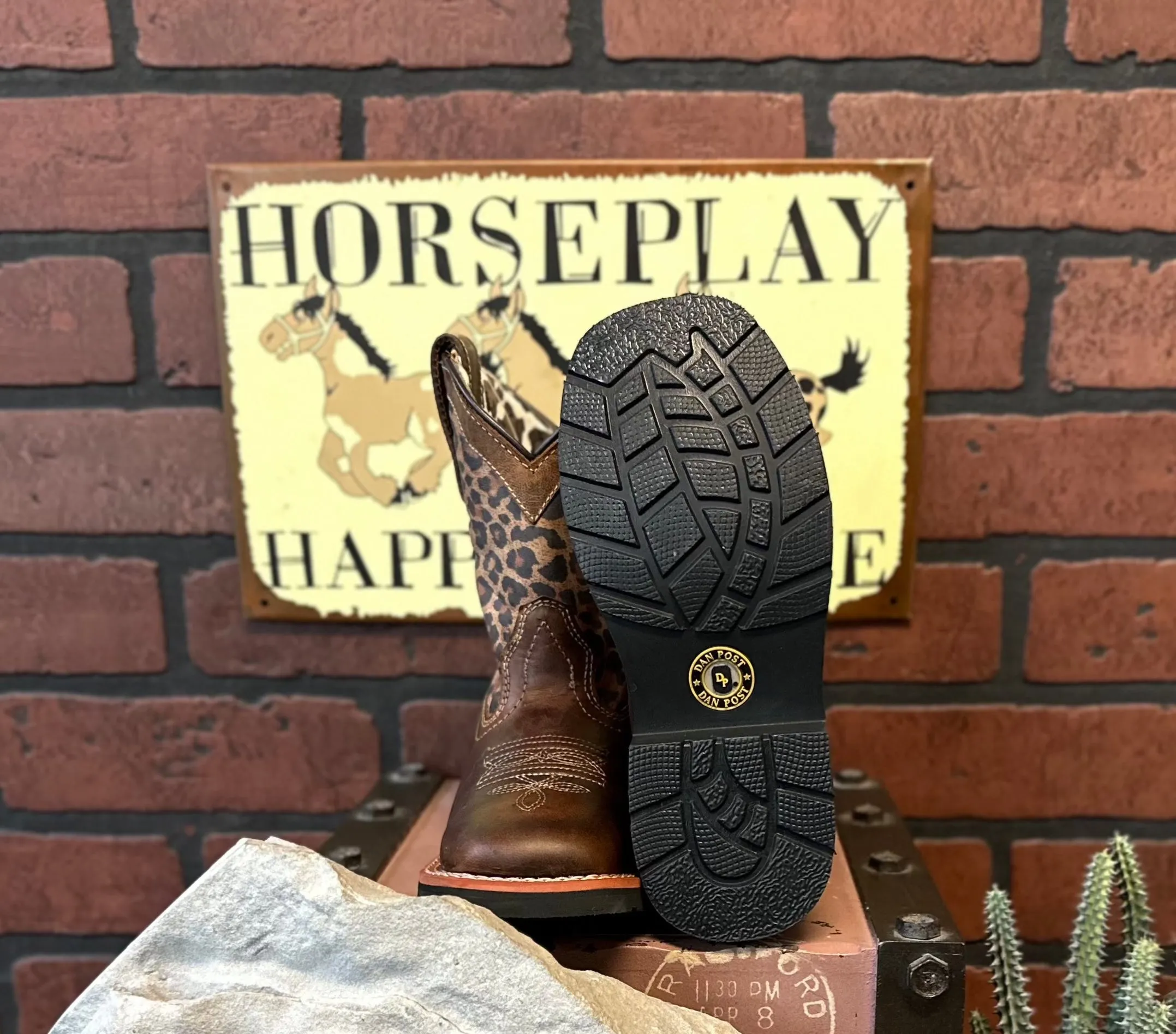 Dan Post Children's/Youth Makucha Leopard Western Cowgirl Boot DPC2951 DPC3951