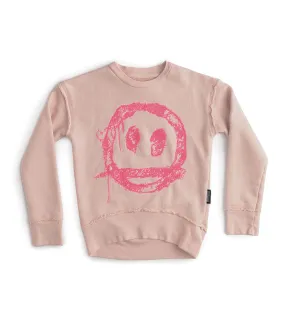 embroidered smile sweatshirt