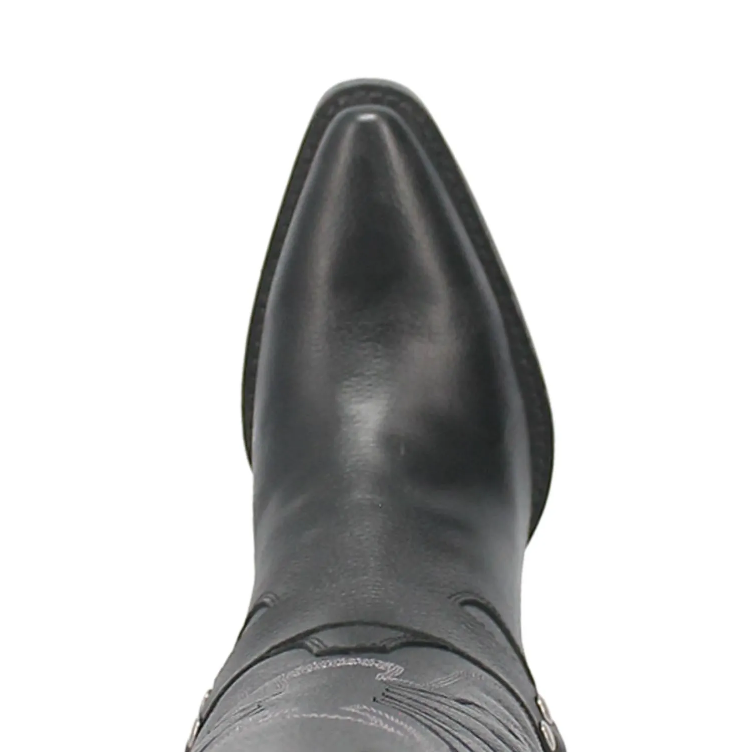 Heavens To Betsy Thunderbird Embroidered Black Leather Harness Knee High Boots (DS)