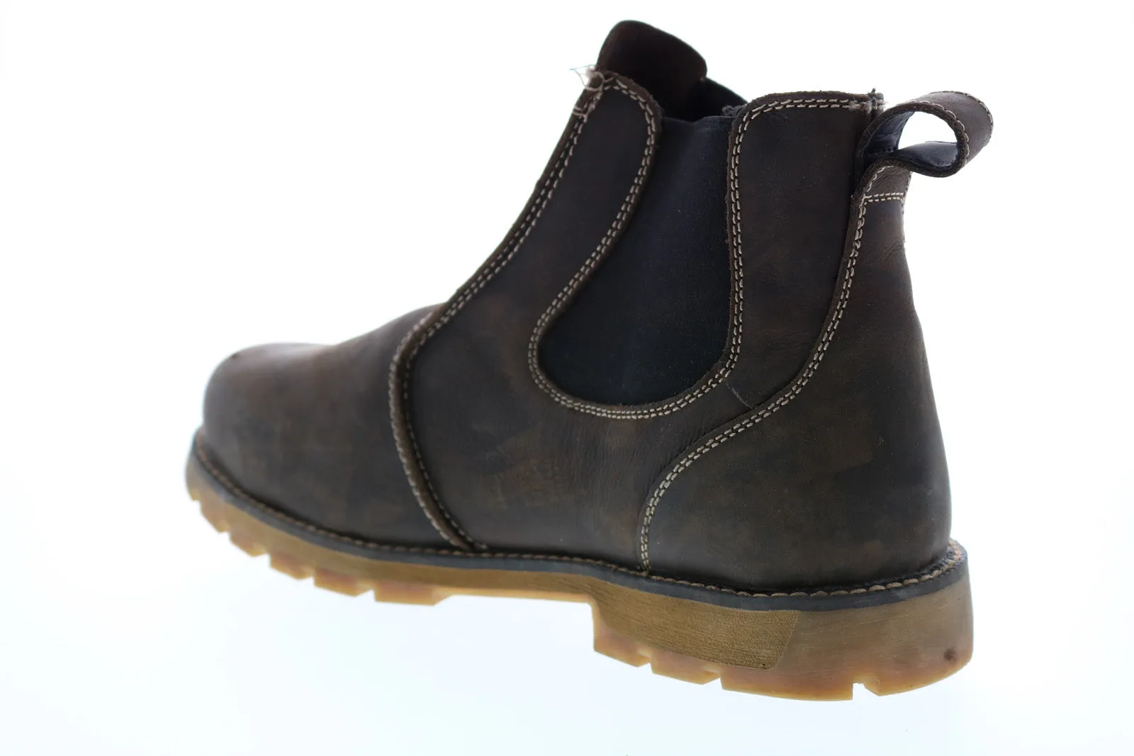 Keen Seattle Romeo 1021344 Mens Brown Leather Slip On Work Boots