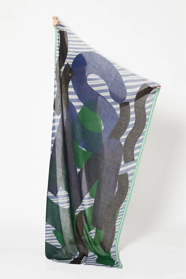 MaPoésie SAMBA GREEN SCARF