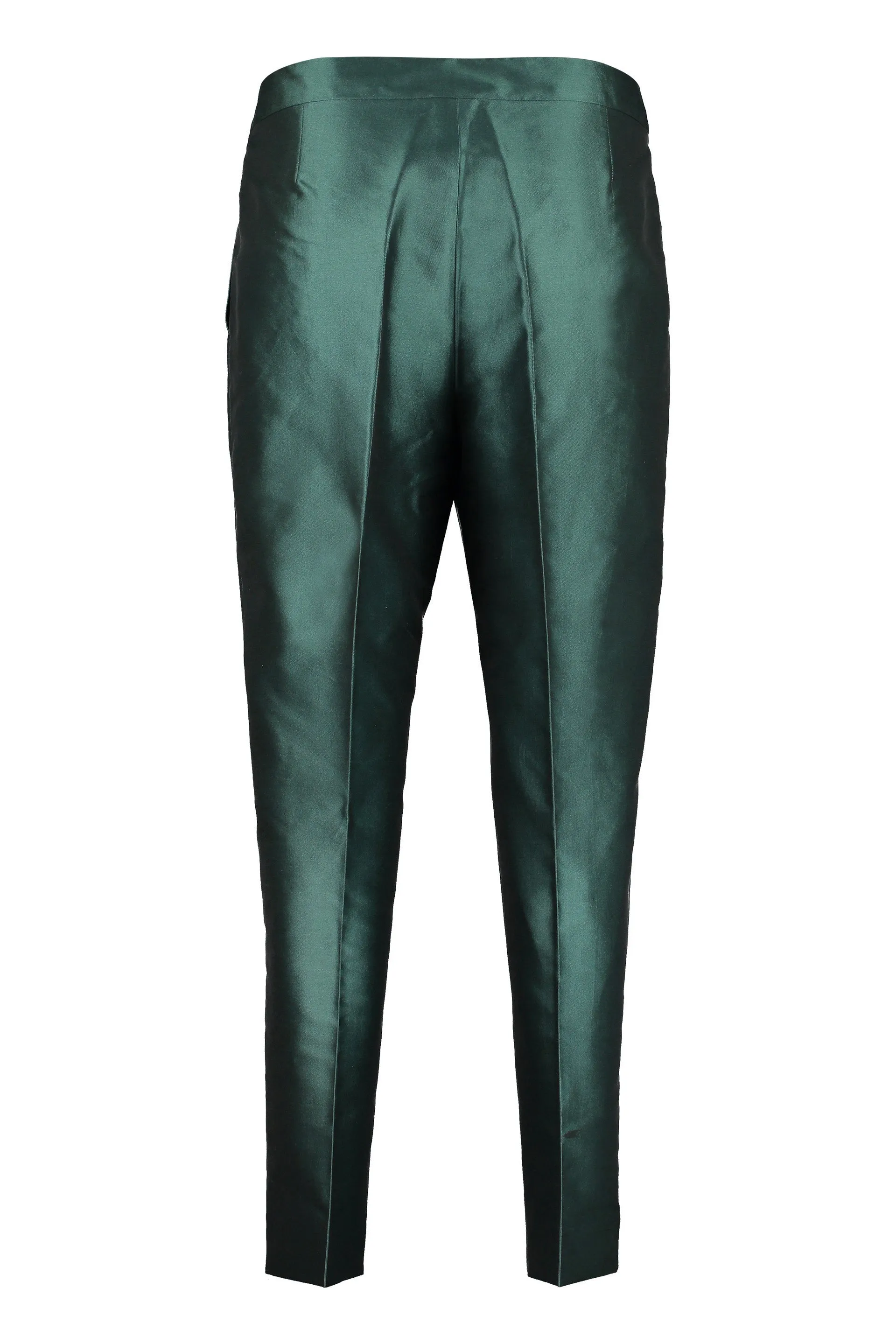 Max Mara Studio Monile Straight Leg Satin Trousers