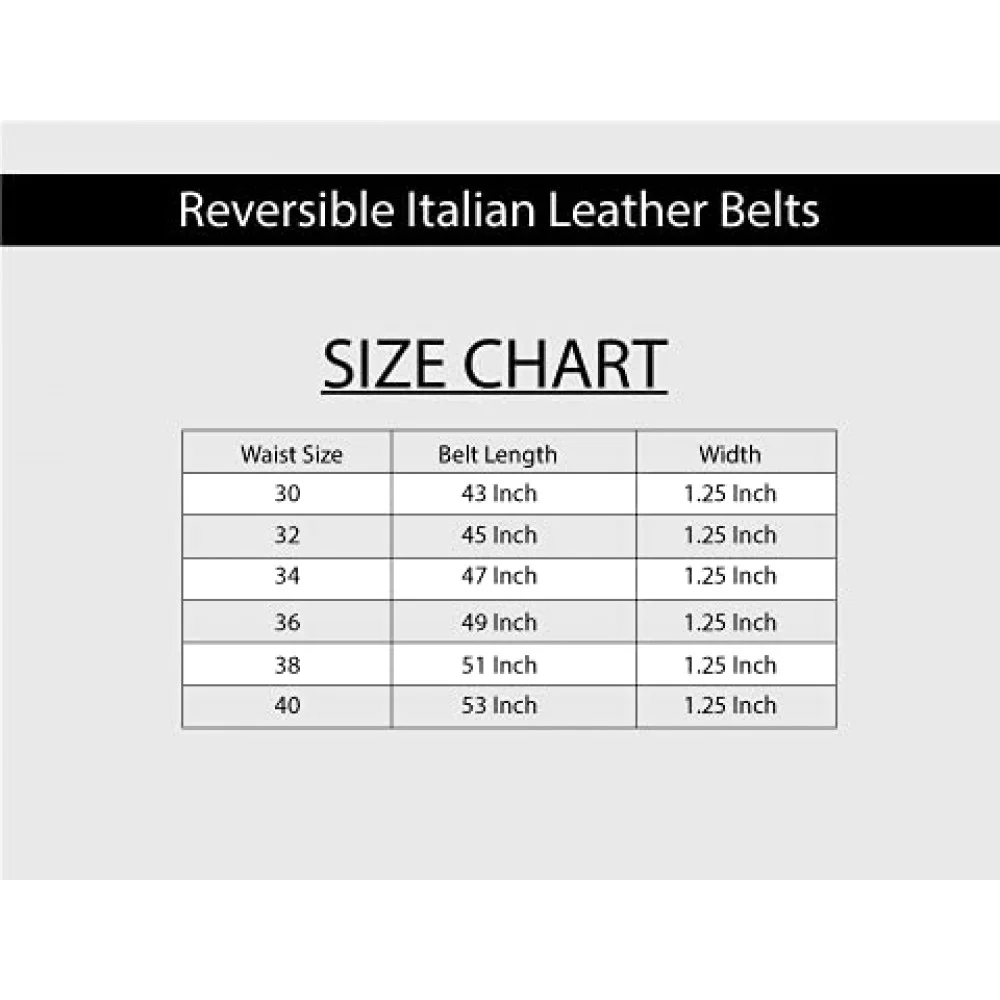 Men's Reversible Italian Leather Belt (LC1C009)