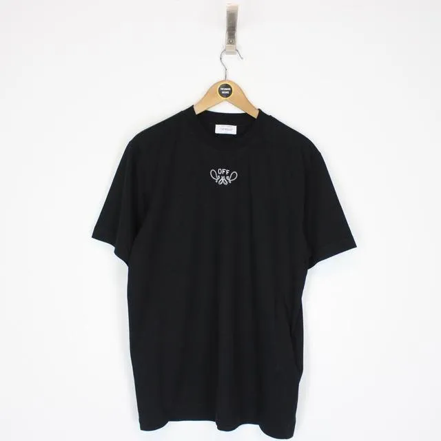 Off White Bandana Skate Logo T-Shirt Large