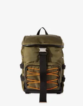 Off-White Green Courrie Flap Backpack