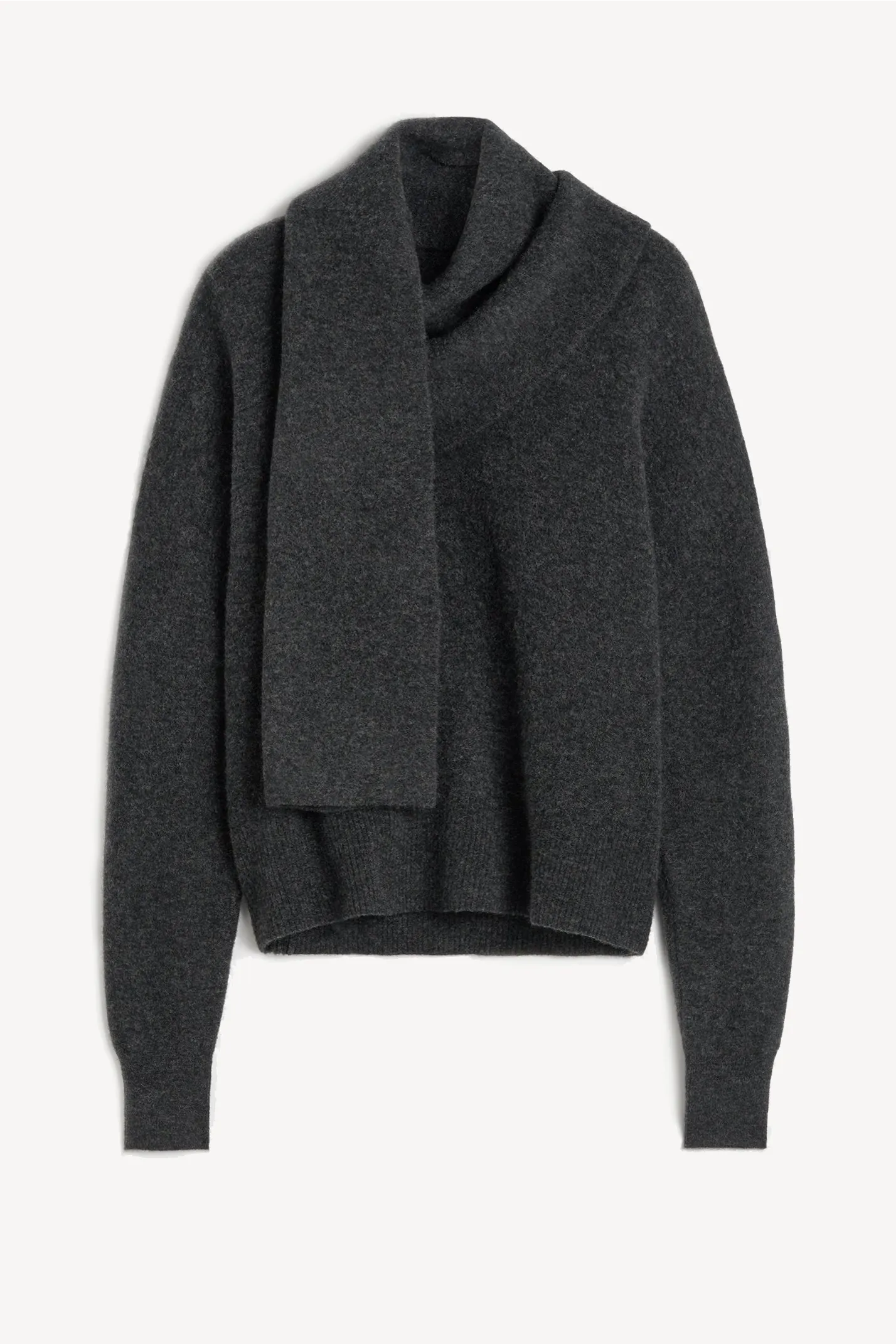 Pullover Draped Scarf in Granite