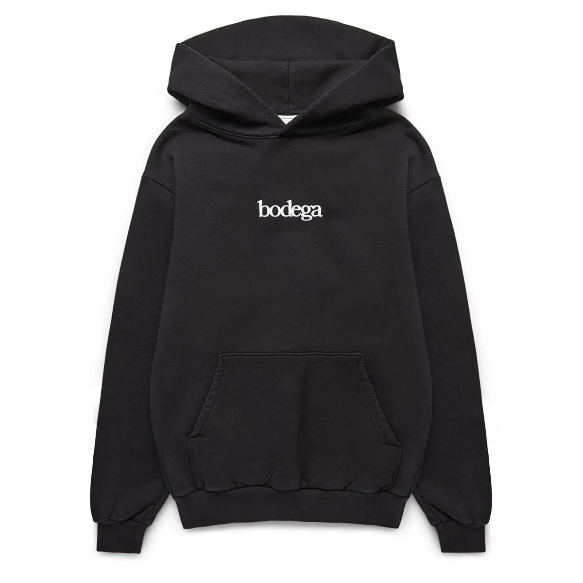 SERIF HOODIE BLACK | Bodega