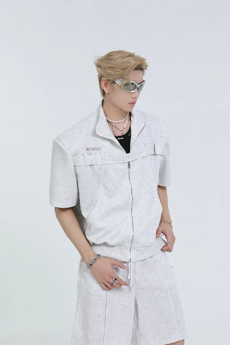 Straight Zip-Up Tee