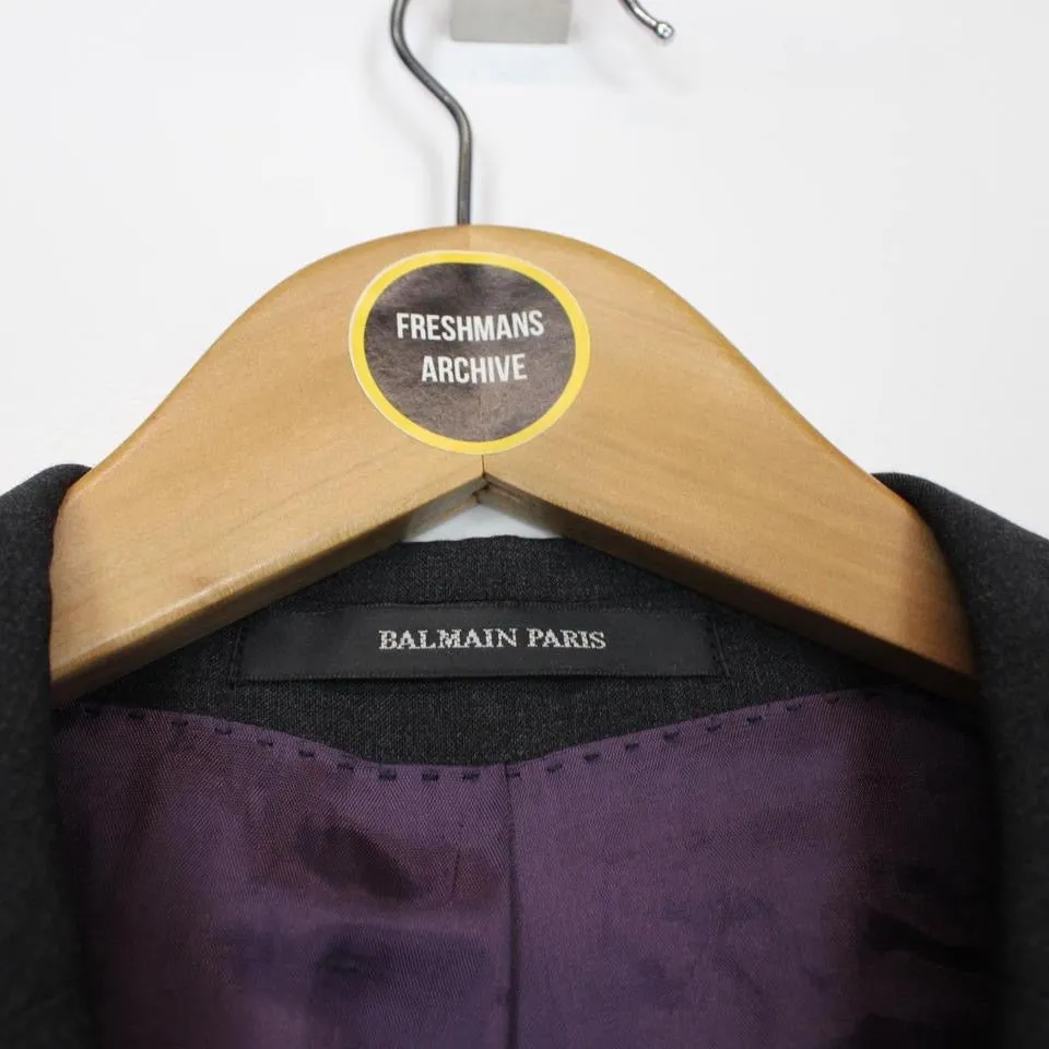 Vintage Balmain Wool Blazer Jacket XL