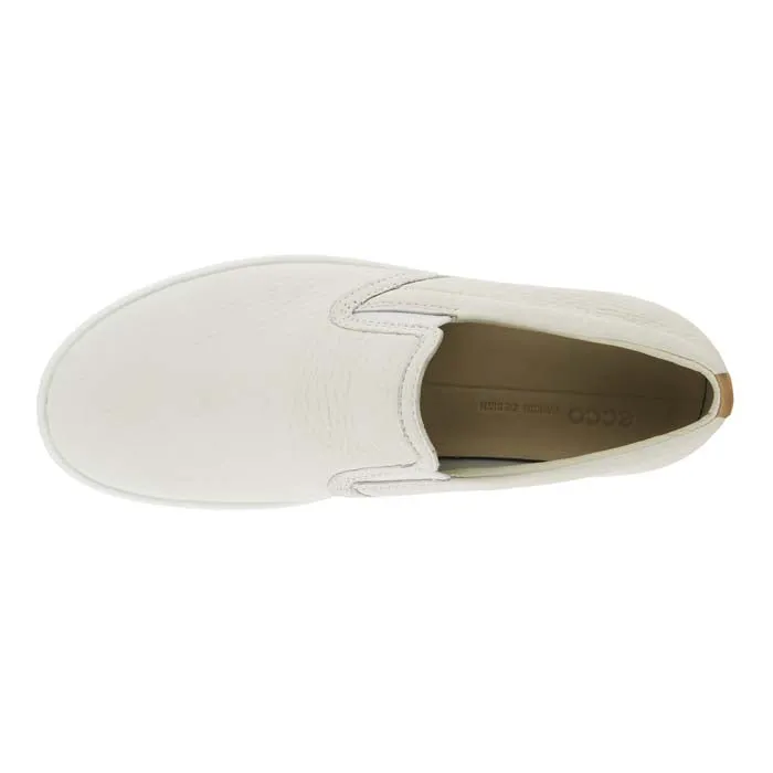 Womens Ecco Soft 7 Casual Slip On in White/Powder